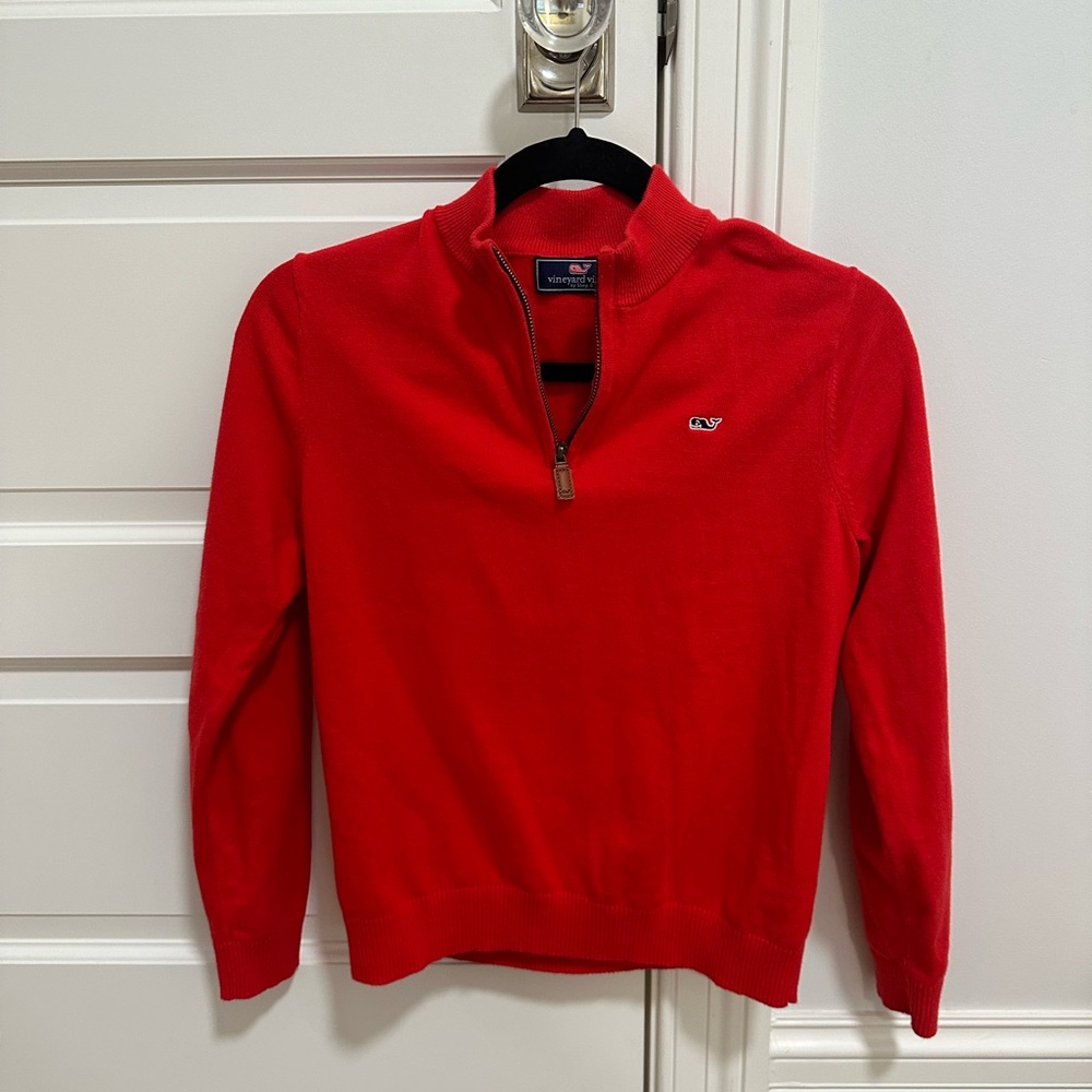 Vineyard Vines Youth Size M (12-14) Quarter Zip Sweater